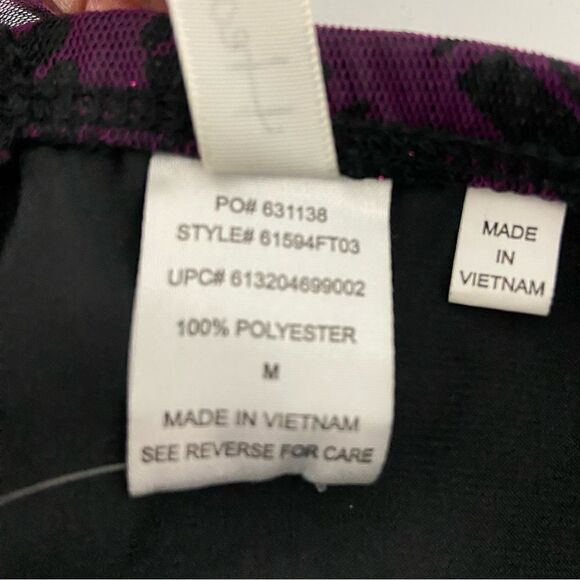 NWT Purple Black Mesh Babydoll Dress Whimsigoth Y2K Tie Waist Vamp Fairy Grunge - Picture 4 of 14